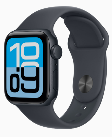 Apple Watch SE 3 (GPSモデル) - 40mmミッドナイトアルミニウムケースとミッドナイトスポーツバンド - S/M